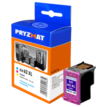 Tusz Pryzmat ILH 62XL HP 62XL C2P07AE CMY 14,0ml 415str wpa