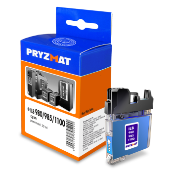 Tusz Pryzmat ILB 980/985/1100 Brother LC980C/LC985C/1100C CYA 20,0ml 1200str