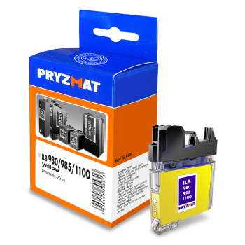 Tusz Pryzmat ILB 980/985/1100 Brother LC980Y/LC985Y/LC1100Y YEL 20,0ml 1200str