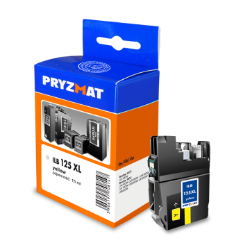 Tusz Pryzmat ILB 125 XL Brother LC125XL-Y YEL 15,0ml 1200str
